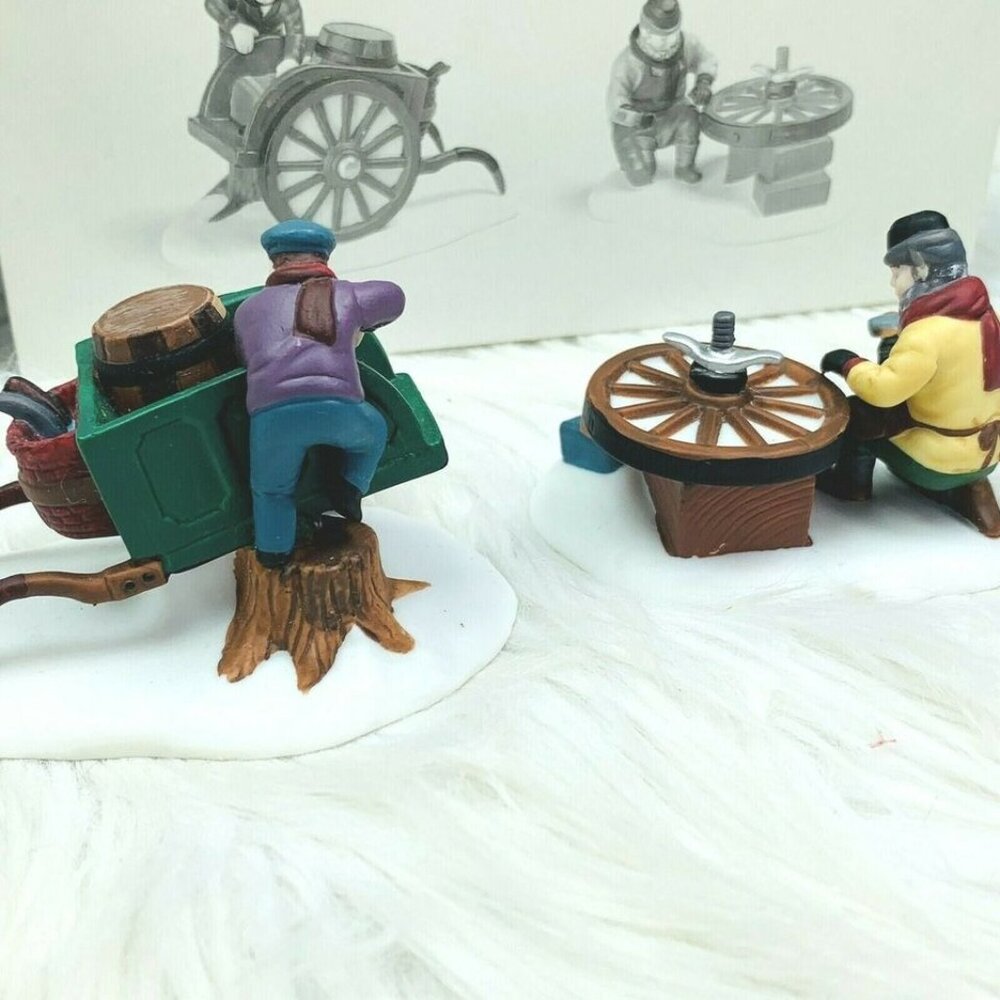 Dept 56 Dickens Village - C. Bradford, Wheelwright & Son, Set of 2